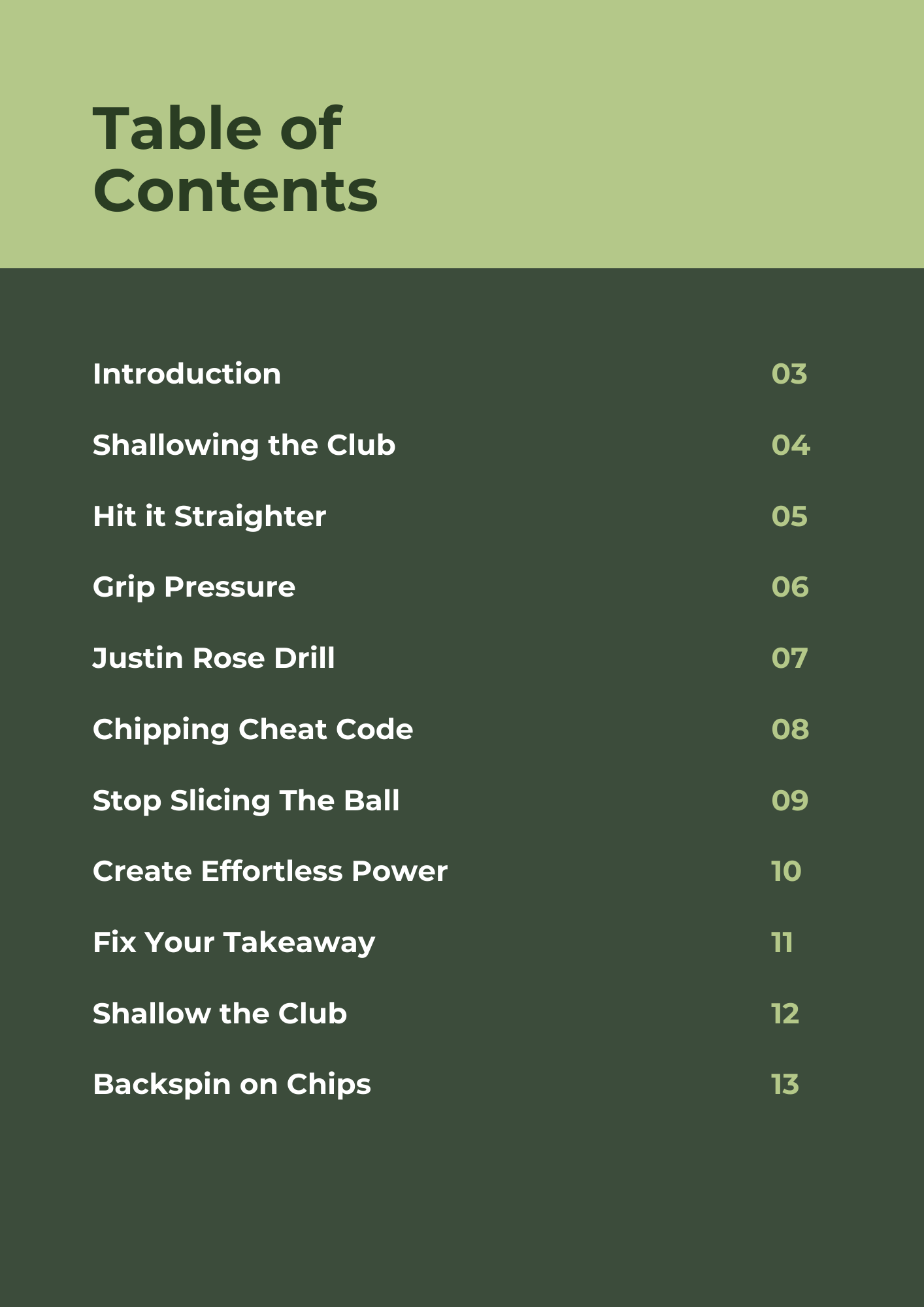 The Lower Your Handicap Blueprint