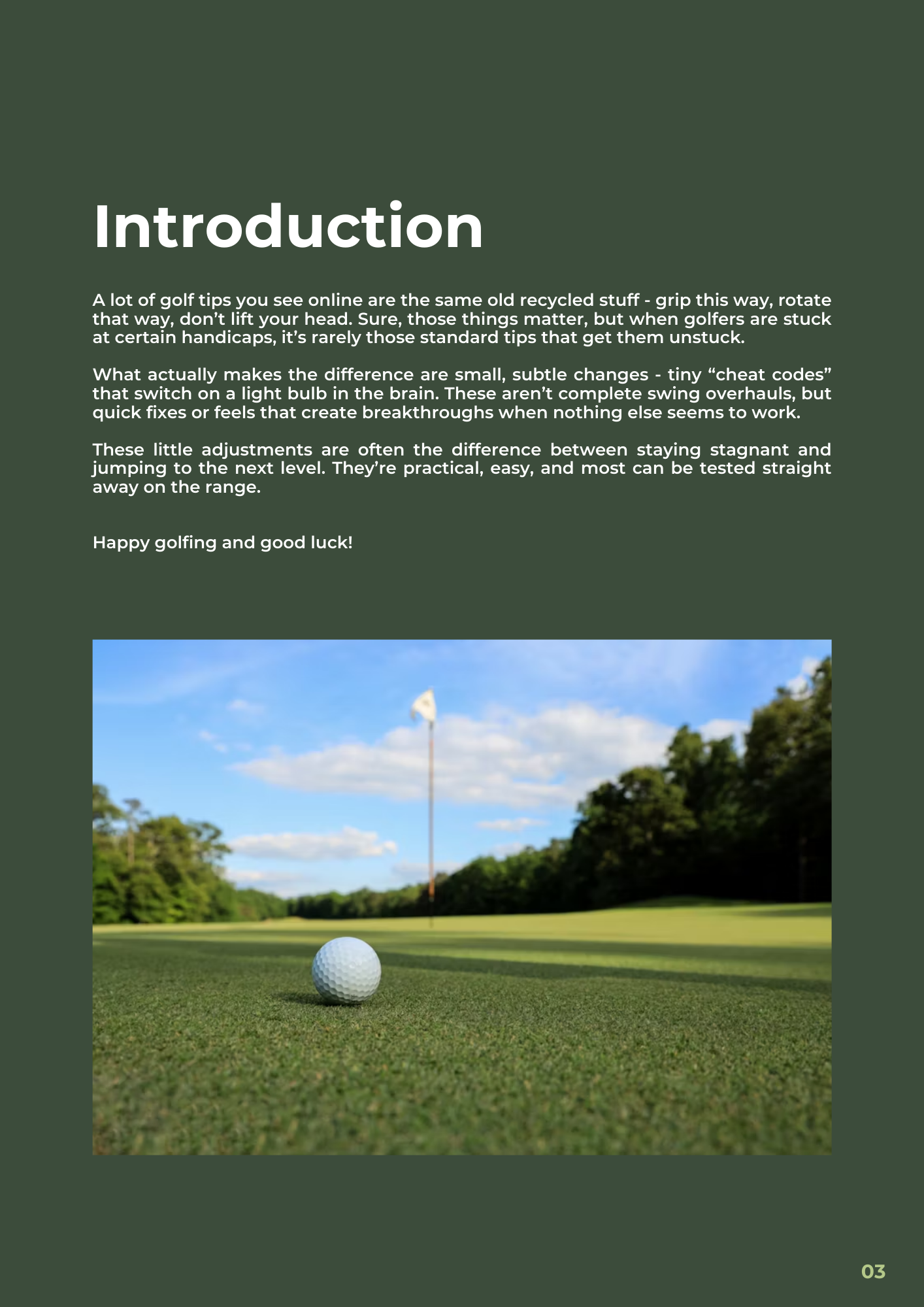 The Lower Your Handicap Blueprint