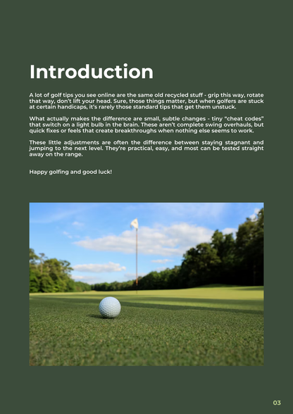 The Lower Your Handicap Blueprint