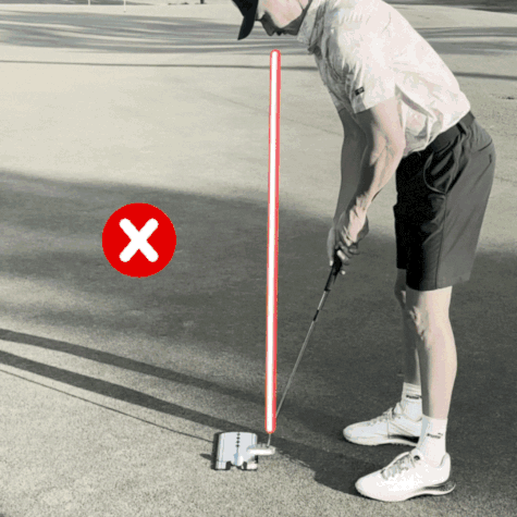 Pure-Roll Putting Mirror