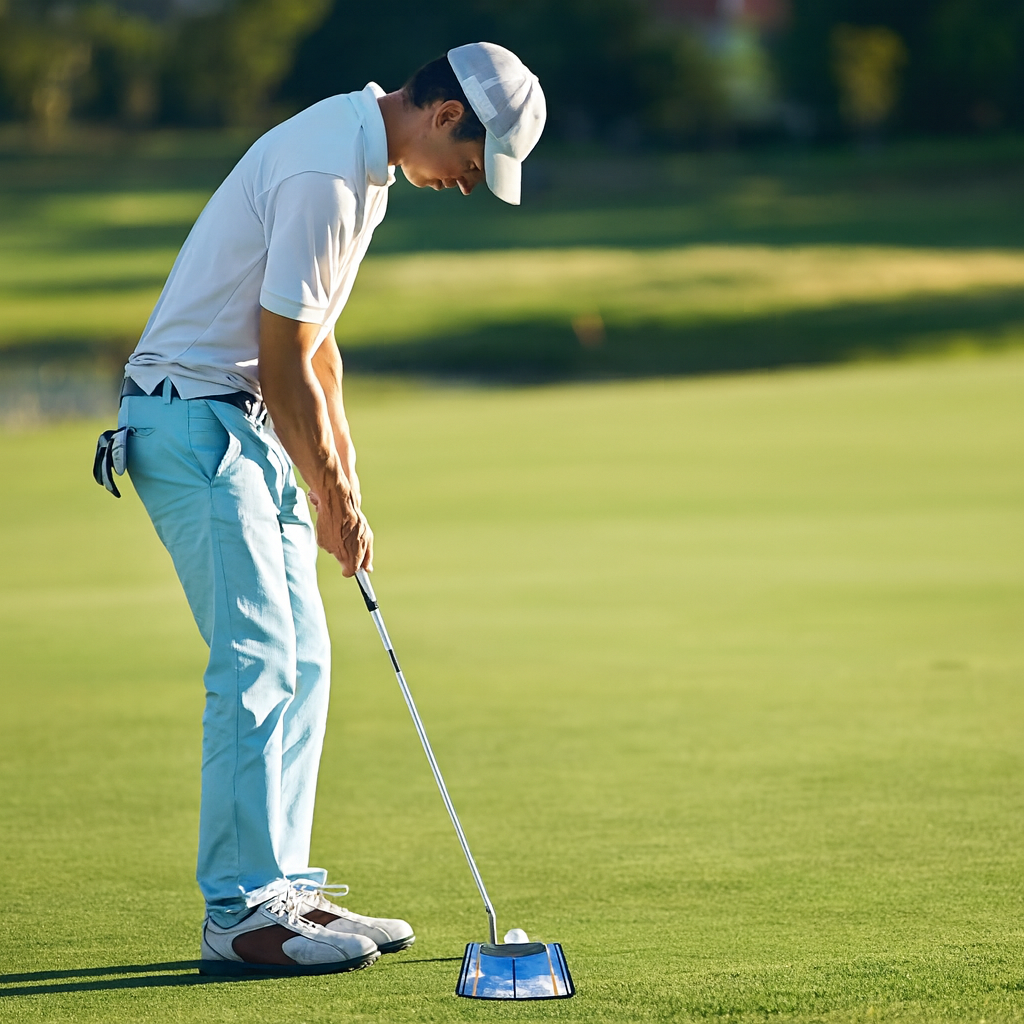 Pure-Roll Putting Mirror